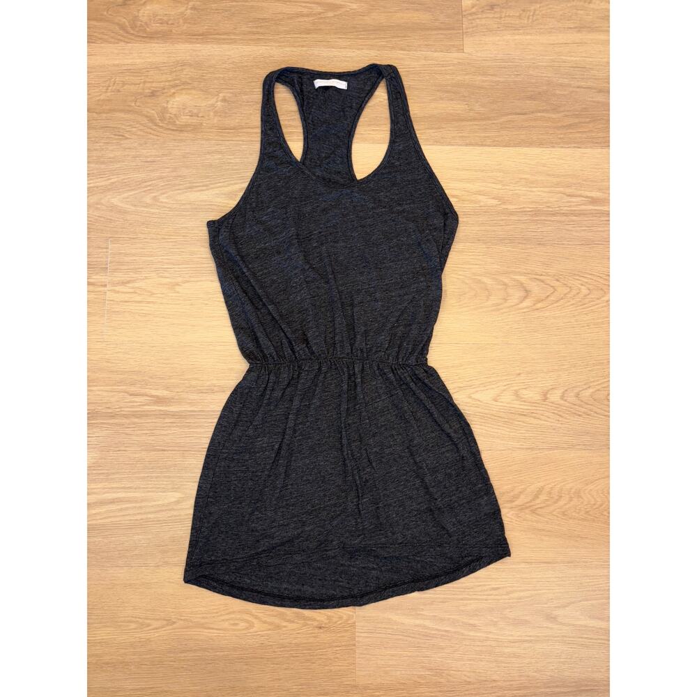 Spiritual Gangster gray tank cinch dress size large